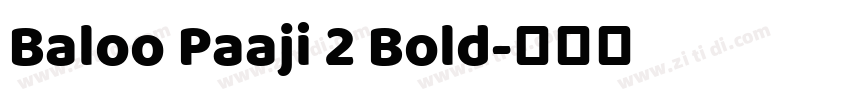 Baloo Paaji 2 Bold字体转换